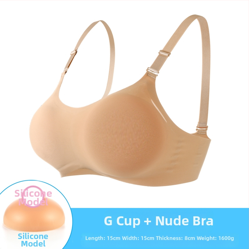 Speciali protezinė liemenėlė krūtų implantams įtvirtinti, realistiškos moteriškos netikros krūtys, itin didelis krūtinės artefaktas, „Cosplay“ silikoninis puskamuolys