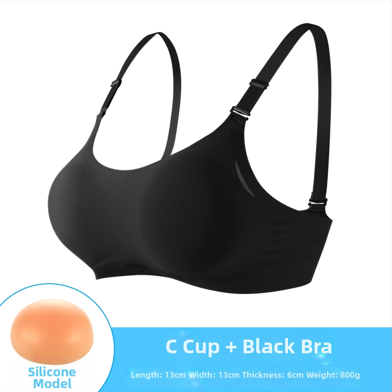 Speciali protezinė liemenėlė krūtų implantams įtvirtinti, realistiškos moteriškos netikros krūtys, itin didelis krūtinės artefaktas, „Cosplay“ silikoninis puskamuolys