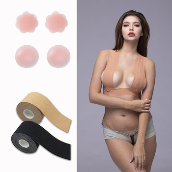 Többfunkciós láthatatlan mellemelő kötés, mellkasi rugalmas szövet viselési módszer szalag, Amazon