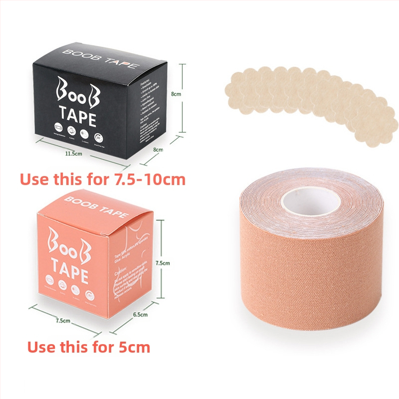 Többfunkciós láthatatlan mellemelő kötés, mellkasi rugalmas szövet viselési módszer szalag, Amazon