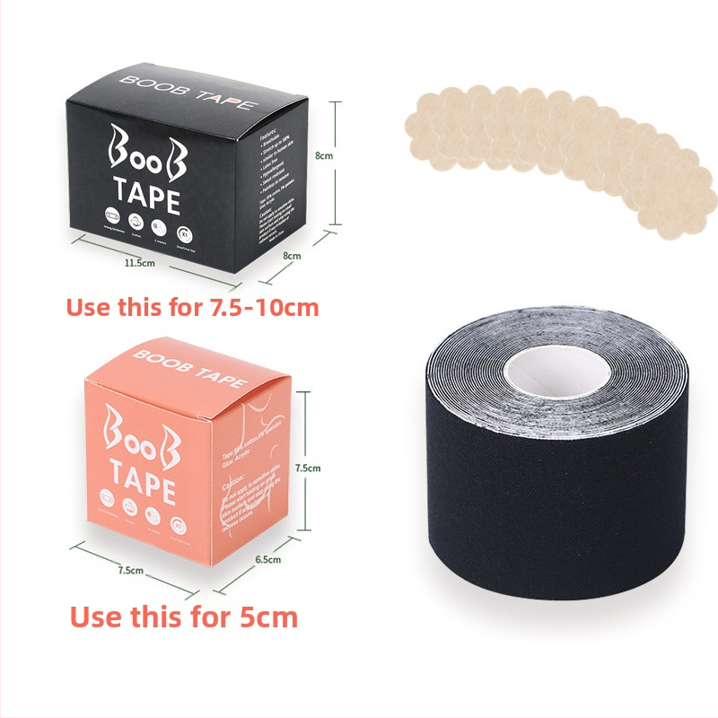 Többfunkciós láthatatlan mellemelő kötés, mellkasi rugalmas szövet viselési módszer szalag, Amazon