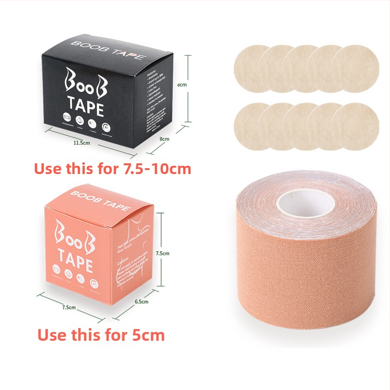 Többfunkciós láthatatlan mellemelő kötés, mellkasi rugalmas szövet viselési módszer szalag, Amazon