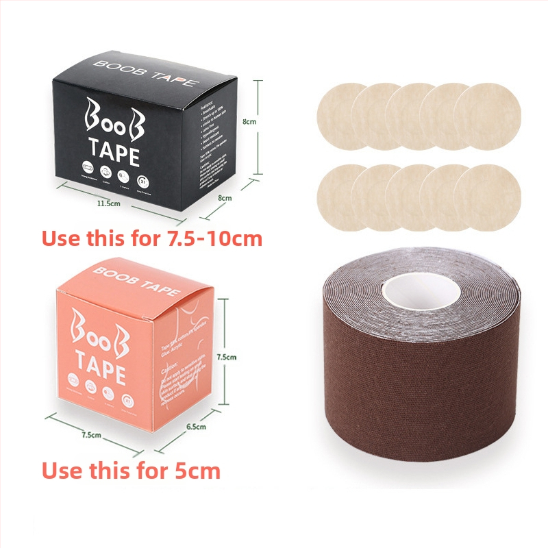 Többfunkciós láthatatlan mellemelő kötés, mellkasi rugalmas szövet viselési módszer szalag, Amazon