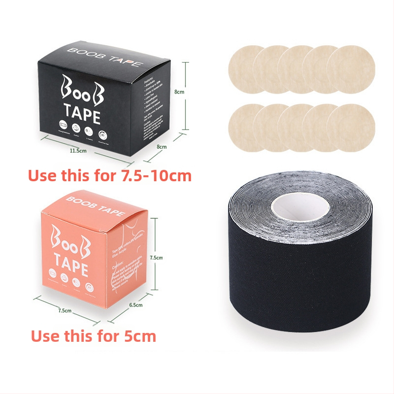 Többfunkciós láthatatlan mellemelő kötés, mellkasi rugalmas szövet viselési módszer szalag, Amazon