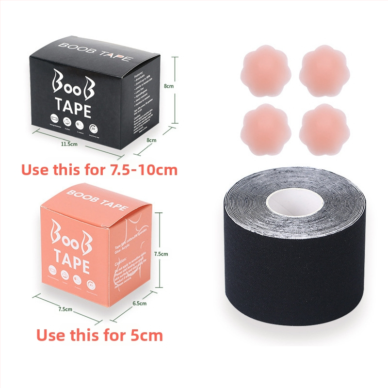 Többfunkciós láthatatlan mellemelő kötés, mellkasi rugalmas szövet viselési módszer szalag, Amazon