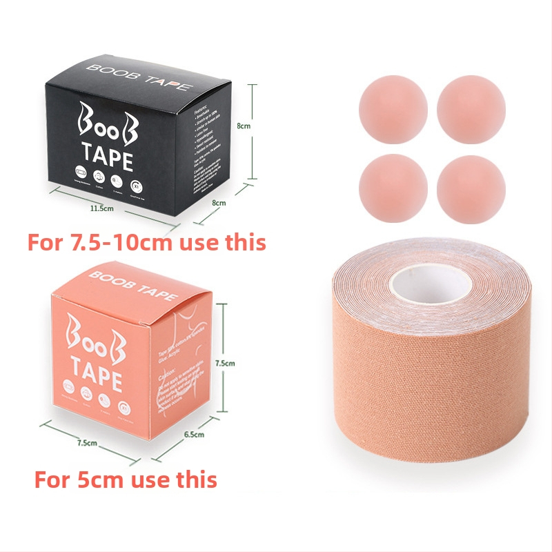 Többfunkciós láthatatlan mellemelő kötés, mellkasi rugalmas szövet viselési módszer szalag, Amazon