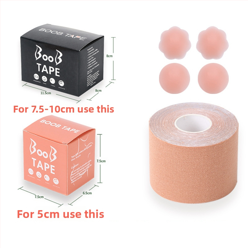 Többfunkciós láthatatlan mellemelő kötés, mellkasi rugalmas szövet viselési módszer szalag, Amazon