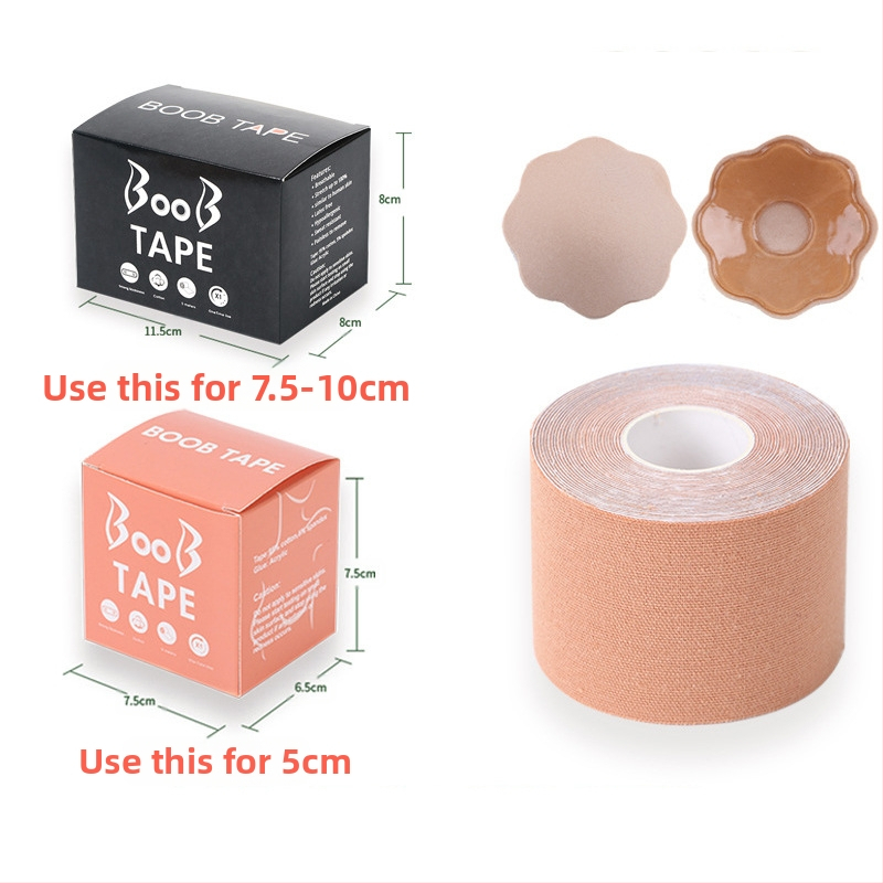 Többfunkciós láthatatlan mellemelő kötés, mellkasi rugalmas szövet viselési módszer szalag, Amazon