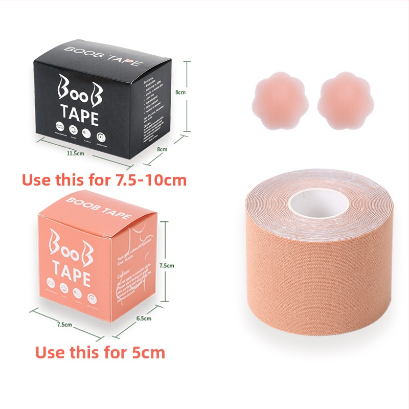 Többfunkciós láthatatlan mellemelő kötés, mellkasi rugalmas szövet viselési módszer szalag, Amazon