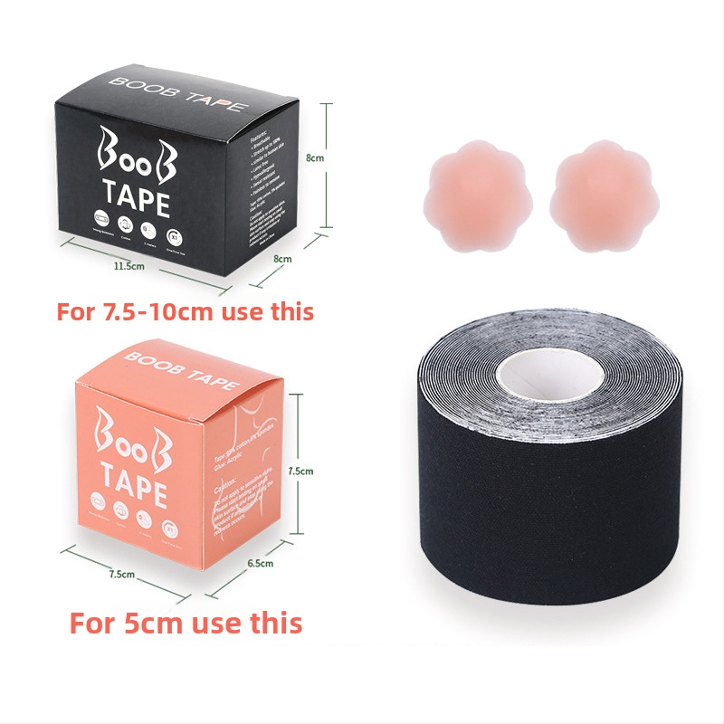 Többfunkciós láthatatlan mellemelő kötés, mellkasi rugalmas szövet viselési módszer szalag, Amazon