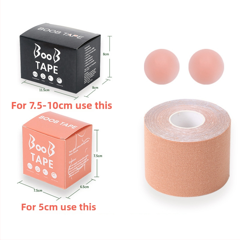 Többfunkciós láthatatlan mellemelő kötés, mellkasi rugalmas szövet viselési módszer szalag, Amazon