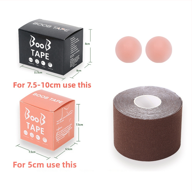 Többfunkciós láthatatlan mellemelő kötés, mellkasi rugalmas szövet viselési módszer szalag, Amazon