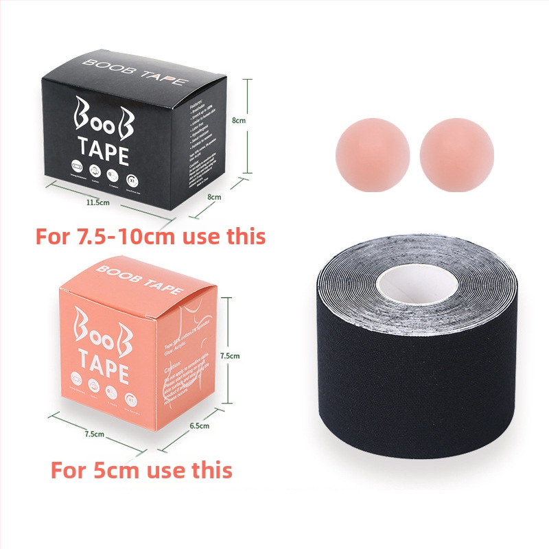 Többfunkciós láthatatlan mellemelő kötés, mellkasi rugalmas szövet viselési módszer szalag, Amazon