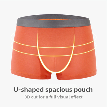 Ανδρικά εσώρουχα από καθαρό βαμβάκι με μέση, αναπνεύσιμο, απλό, μονόχρωμο, ανδρικά εσώρουχα, μποξεράκια από καθαρό βαμβάκι, χονδρική, dropshipping