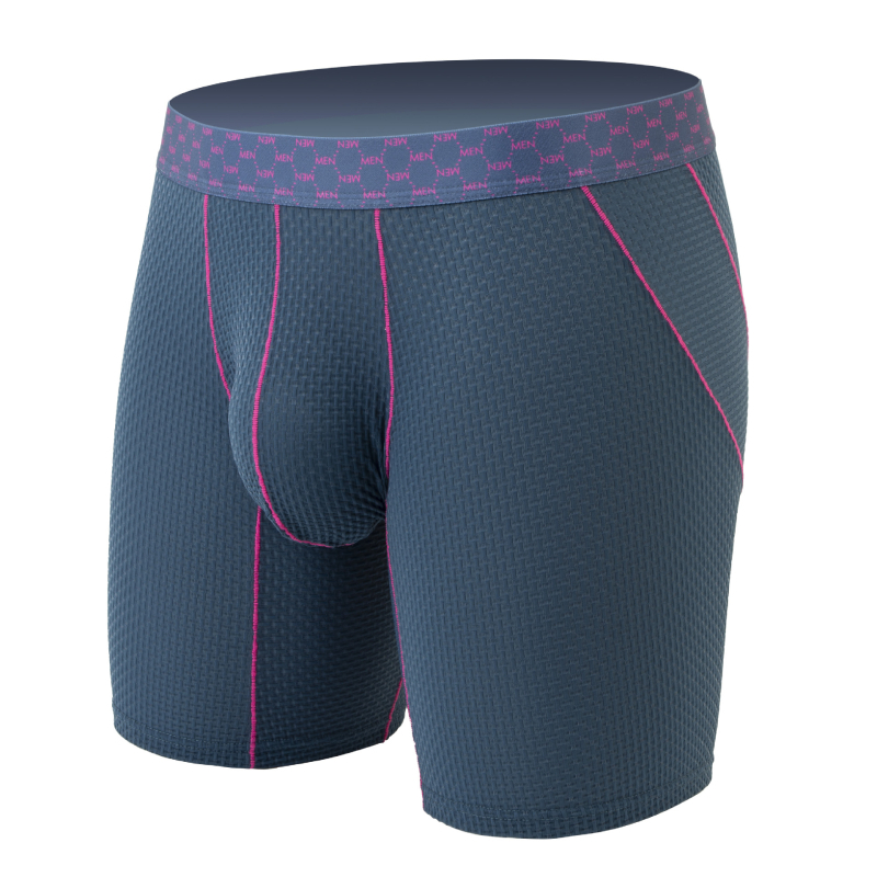 Tarpvalstybinė užsienio prekyba Vyriškos ledo šilko apatinės kelnės Sportinės fitneso apsauginės kelnės Suaugusiems Vidutinio juosmens žakardo apatiniai