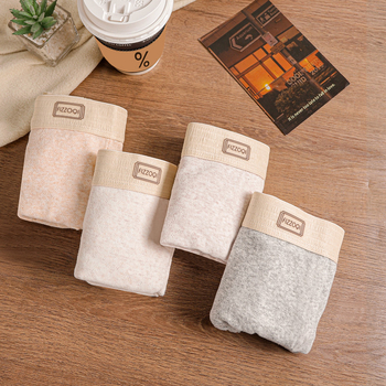 Jesensko-zimsko novo stilsko donje rublje od čistog pamuka s romboidnim uzorkom, sportsko, prozračno, bokserice za tinejdžere do sredine struka, moderno