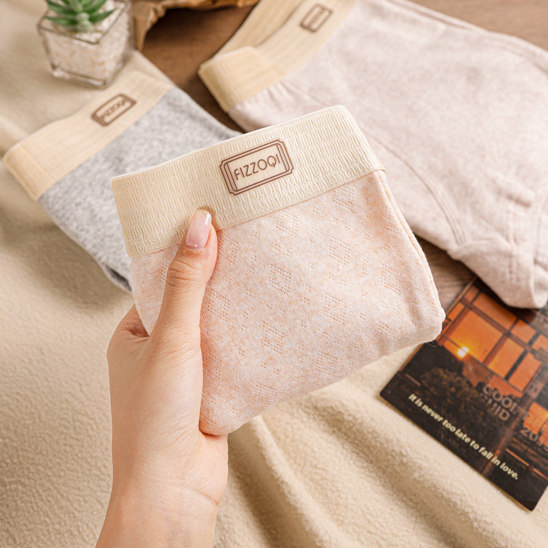 Jesensko-zimsko novo stilsko donje rublje od čistog pamuka s romboidnim uzorkom, sportsko, prozračno, bokserice za tinejdžere do sredine struka, moderno