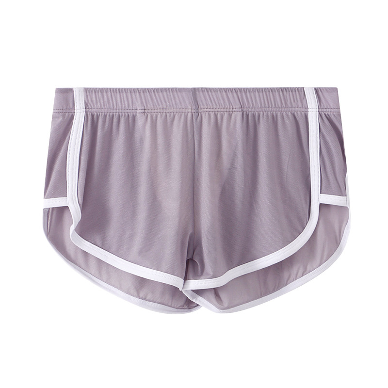 „Zhongshan“ apatiniai vyriški „Aro“ kelnės, vasarinės, ledo šilko, itin ploni, tinkliniai, sportiniai apatiniai, vyriški laisvi namų šortai.