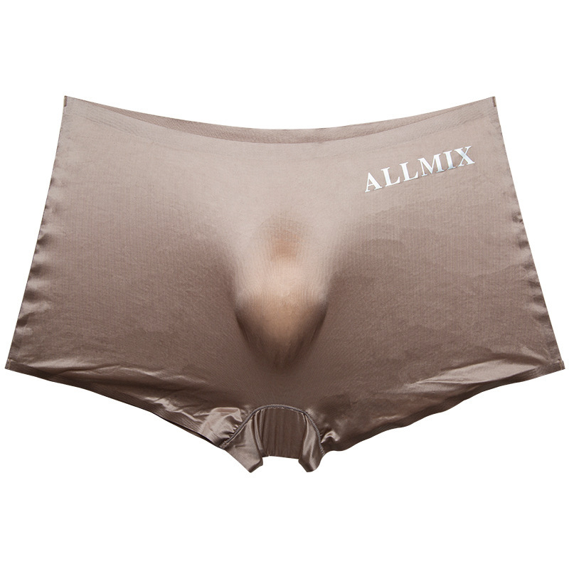 Prekogranična vanjska trgovina 3D konveksna torba seksi slova prozirna ledena svila tanko muško donje rublje bokserice kratke hlače glava