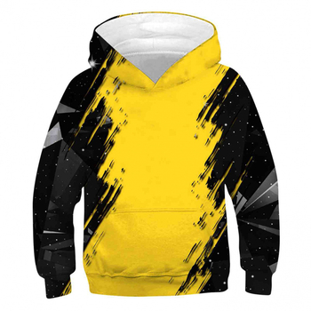 Трансгранични горещо продавани мъжки и дамски суитчъри с дълъг ръкав с дигитален трансферен печат със смесени шарки и свободни суитчъри с качулка