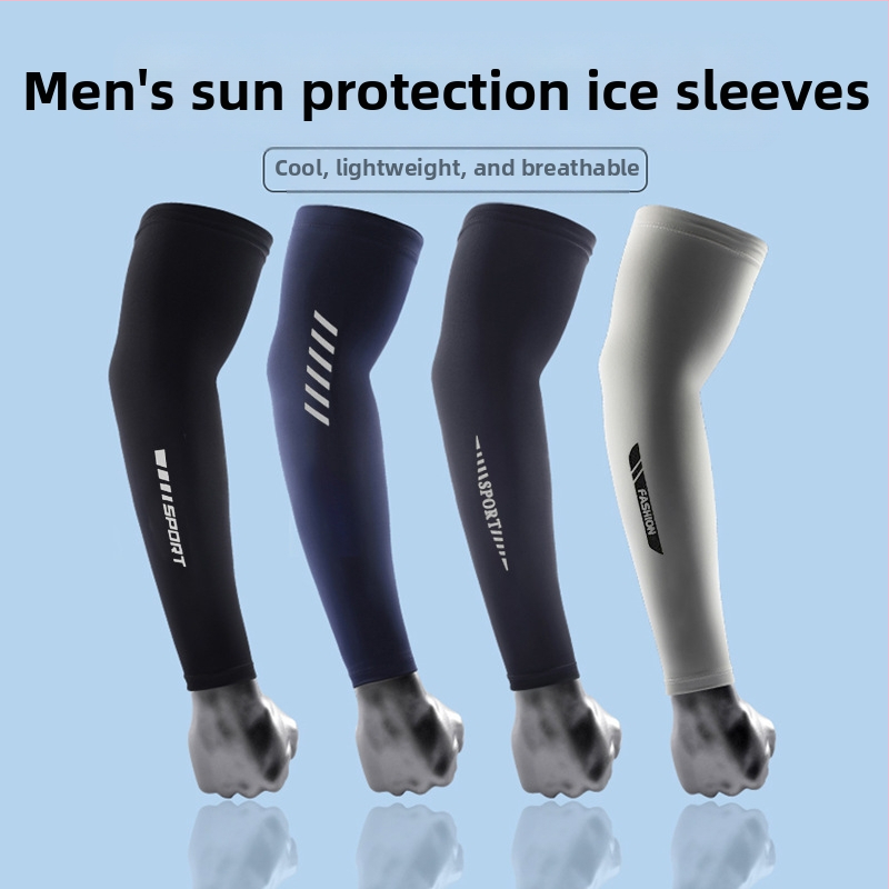 Летен ръкав за защита от слънце за риболов, мъжки спортове на открито, защита на ръцете, UV защита, дишащ, бързосъхнещ, слънцезащитен ръкав за лед на едро