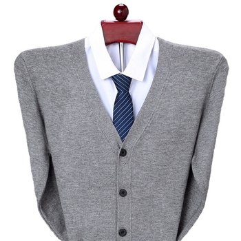 Debeli pleteni kardigan za muški jesensko-zimski model 2023., ležeran pulover u korejskom stilu, muški trendi, svestrani top