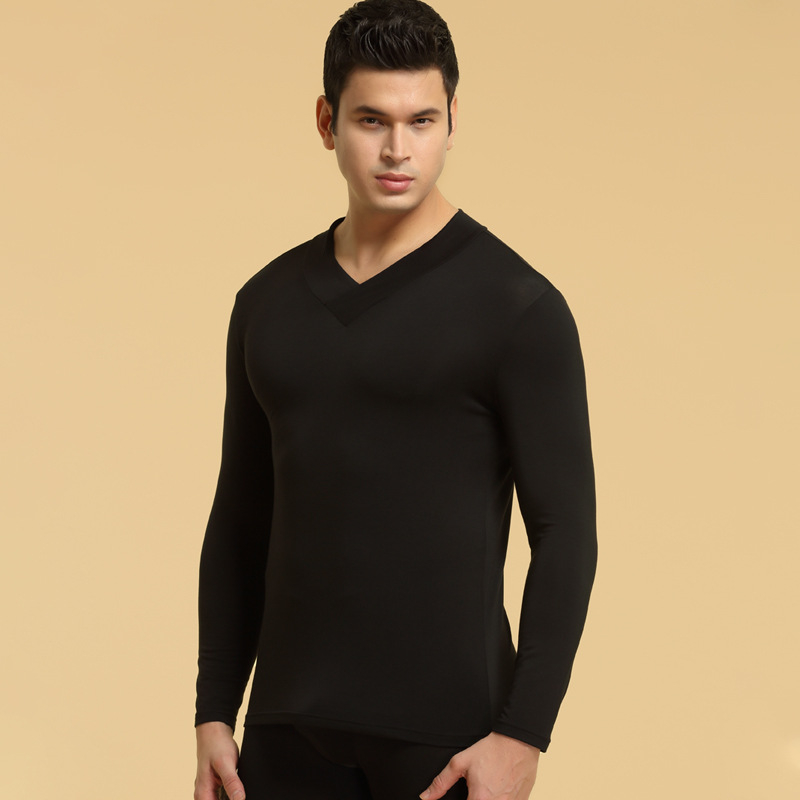 Meeste sügisriided Kõrge kraega ühes tükis soe meeste külmakindel aluspesu Õhuke alussärk Slim-fit pealisriided sügis ja talv