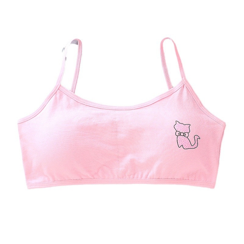 Bērnu krūšturis maza veste apakšveļas siksna kokvilna 8-12 gadus veciem bērniem attīstības bez lencītēm skolēniem meitenēm vidējiem un veciem bērniem vasaras krūšu aptīšana