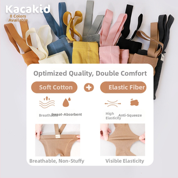 Αυστηρή επιλογή από κολάν με ψηλή μέση και προστασία στην κοιλιά για μωρά με λουράκια για την άνοιξη και το φθινόπωρο, μονόχρωμα κολάν Pit