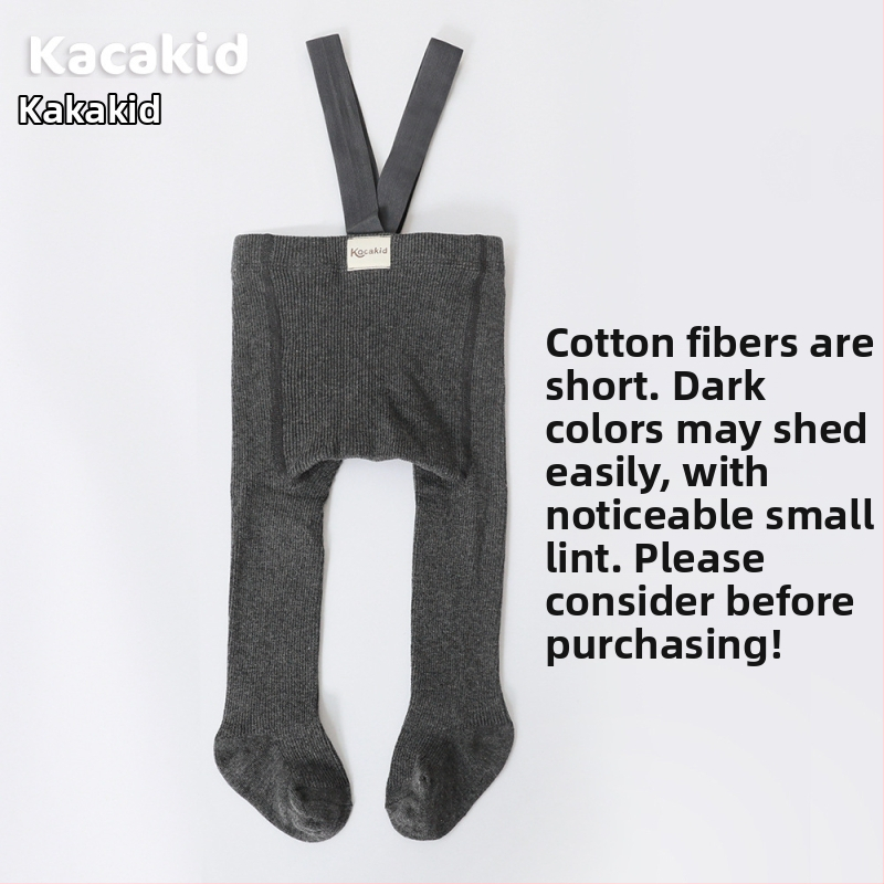 Prísny výber jarných a jesenných detských pančuchových nohavíc s vysokým pásom, chráničov brucha, popruhových nohavíc, jednofarebných legín