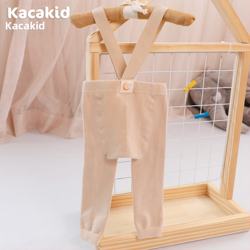 Prísny výber jarných a jesenných detských pančuchových nohavíc s vysokým pásom, chráničov brucha, popruhových nohavíc, jednofarebných legín