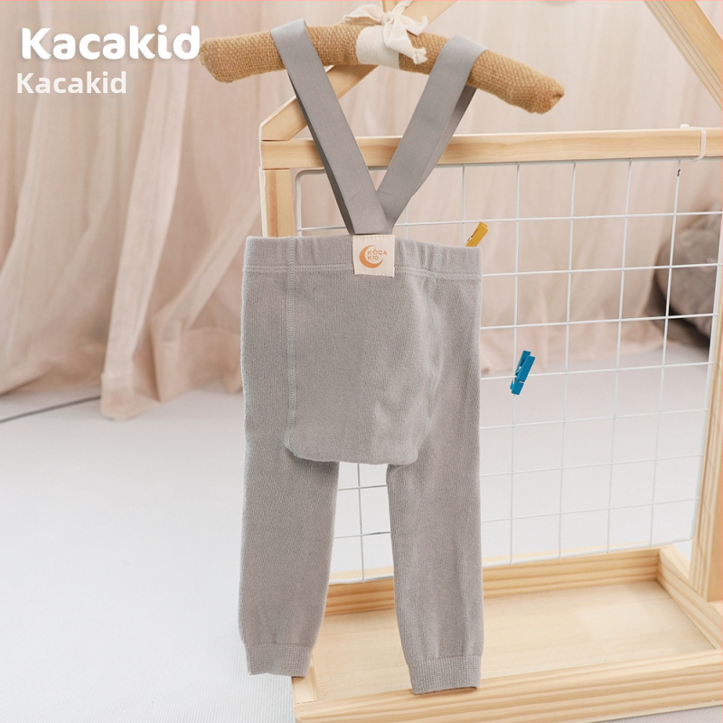 Prísny výber jarných a jesenných detských pančuchových nohavíc s vysokým pásom, chráničov brucha, popruhových nohavíc, jednofarebných legín
