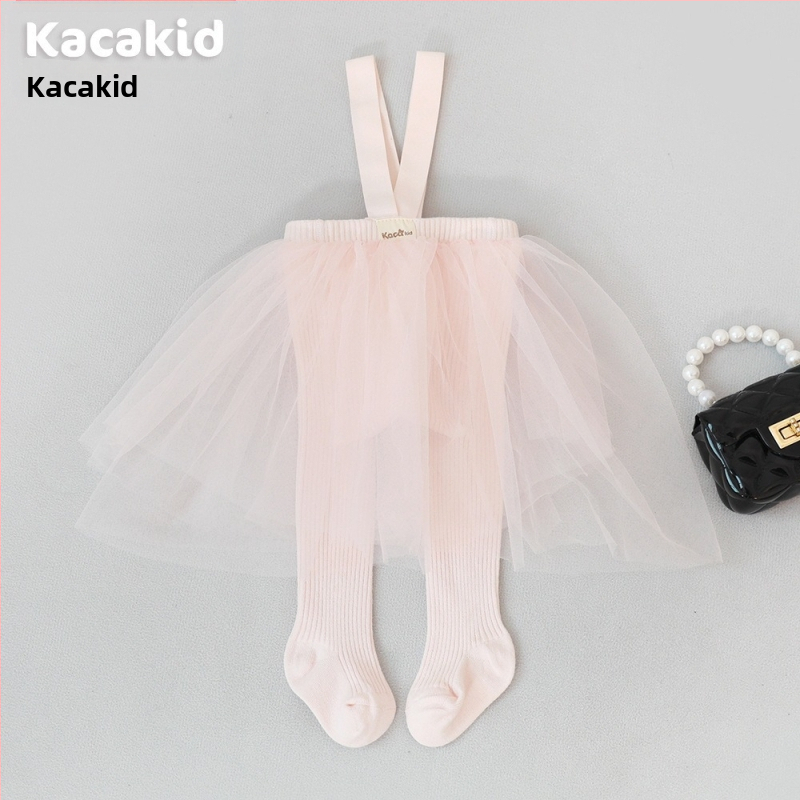 Prísny výber jarných a jesenných detských pančuchových nohavíc s vysokým pásom, chráničov brucha, popruhových nohavíc, jednofarebných legín