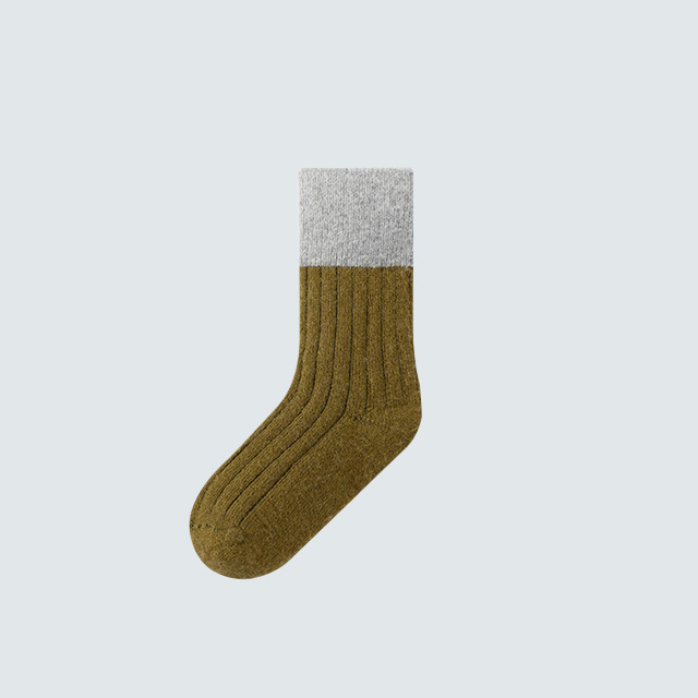 Laste kašmiirist sokid, talvel paksendatud soojad, fliisvoodriga poiste ja tüdrukute sokid, jänesekarvased sokid, laste sokid, beebide sügis- ja talvevillased sokid.