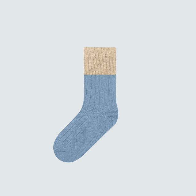 Laste kašmiirist sokid, talvel paksendatud soojad, fliisvoodriga poiste ja tüdrukute sokid, jänesekarvased sokid, laste sokid, beebide sügis- ja talvevillased sokid.