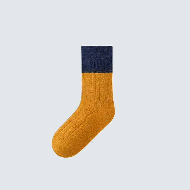 Laste kašmiirist sokid, talvel paksendatud soojad, fliisvoodriga poiste ja tüdrukute sokid, jänesekarvased sokid, laste sokid, beebide sügis- ja talvevillased sokid.