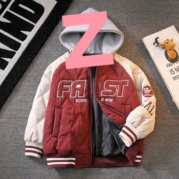Μπουφάν με βαμβάκι, βαμβακερό, χοντρό, μεγάλο παιδικό παλτό αγοριού 2024, νέα παιδικά ρούχα, αγόρια, φθινόπωρο και χειμώνας, στολή μπέιζμπολ χειμώνας