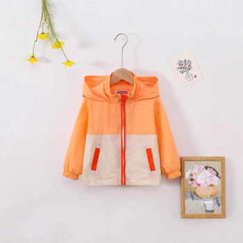 Proljetni i ljetni novi stil za malu i srednju djecu, dječake i djevojčice, lagana jakna s kapuljačom, ležerna, zapadnjački stil, jednostavna dječja svestrana vjetrovka