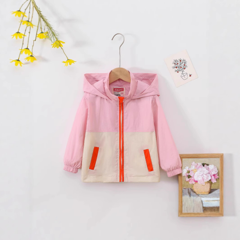 Proljetni i ljetni novi stil za malu i srednju djecu, dječake i djevojčice, lagana jakna s kapuljačom, ležerna, zapadnjački stil, jednostavna dječja svestrana vjetrovka