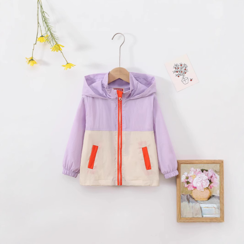 Proljetni i ljetni novi stil za malu i srednju djecu, dječake i djevojčice, lagana jakna s kapuljačom, ležerna, zapadnjački stil, jednostavna dječja svestrana vjetrovka