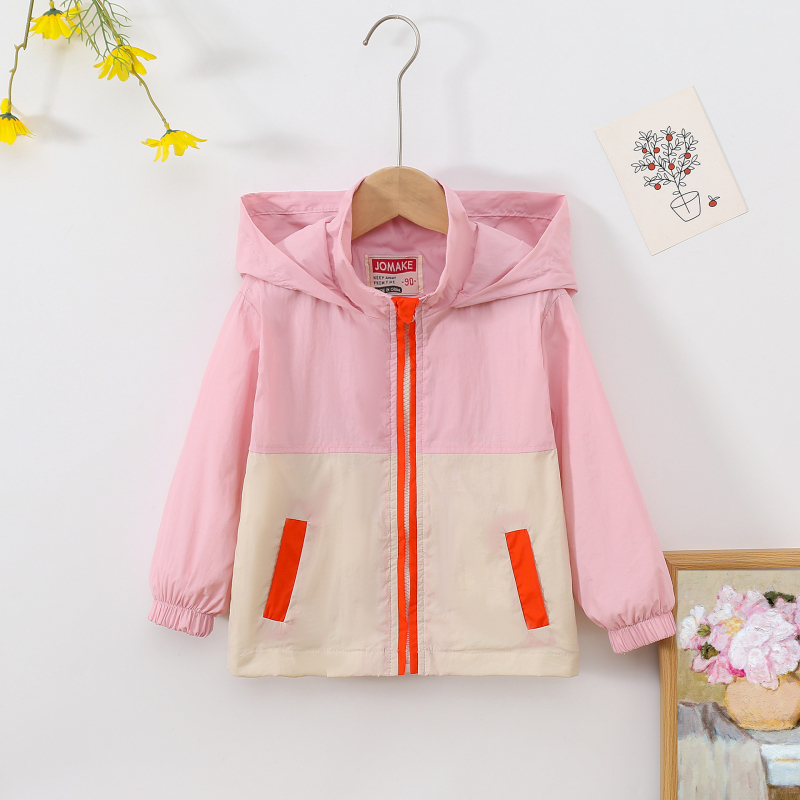 Proljetni i ljetni novi stil za malu i srednju djecu, dječake i djevojčice, lagana jakna s kapuljačom, ležerna, zapadnjački stil, jednostavna dječja svestrana vjetrovka