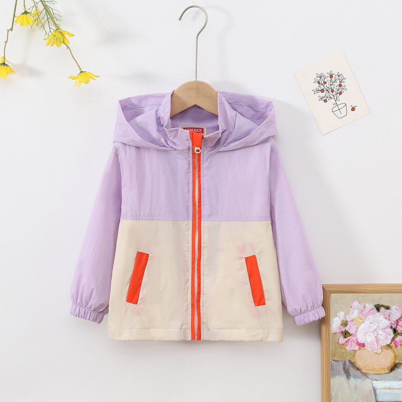Proljetni i ljetni novi stil za malu i srednju djecu, dječake i djevojčice, lagana jakna s kapuljačom, ležerna, zapadnjački stil, jednostavna dječja svestrana vjetrovka