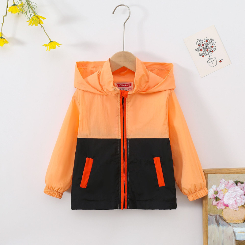 Proljetni i ljetni novi stil za malu i srednju djecu, dječake i djevojčice, lagana jakna s kapuljačom, ležerna, zapadnjački stil, jednostavna dječja svestrana vjetrovka