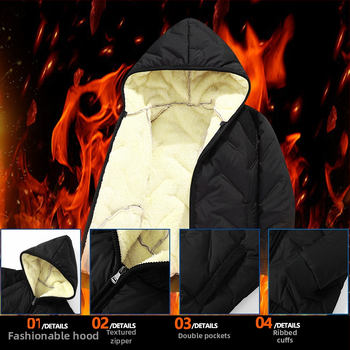 Nova dječja jednodijelna jakna s pamučnom podstavom za dječake i djevojčice, zimska topla reljefna jakna od janjeće kože s kapuljačom i pamučnom podstavom za srednju i veliku djecu