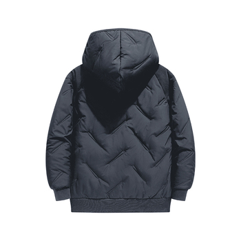 Nova dječja jednodijelna jakna s pamučnom podstavom za dječake i djevojčice, zimska topla reljefna jakna od janjeće kože s kapuljačom i pamučnom podstavom za srednju i veliku djecu