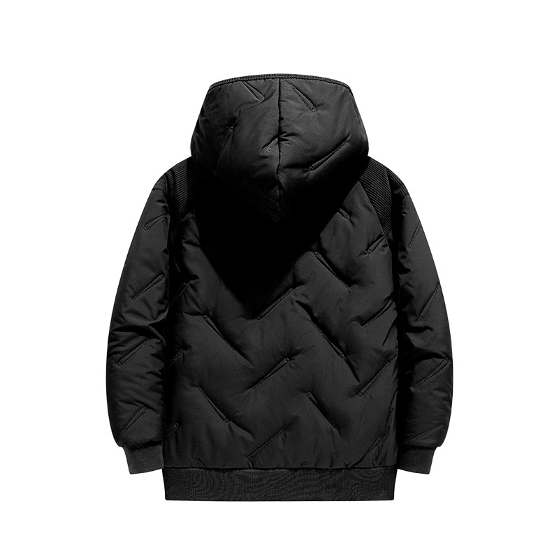 Nova dječja jednodijelna jakna s pamučnom podstavom za dječake i djevojčice, zimska topla reljefna jakna od janjeće kože s kapuljačom i pamučnom podstavom za srednju i veliku djecu