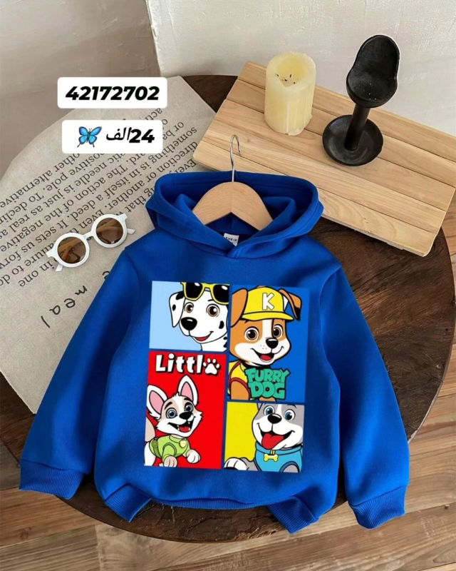 2024 proljetni i jesenski ležerni dječji neutralni crtani sportski dugi rukav s kapuljačom, dječji pulover s prekograničnom tehnologijom, generacija kose