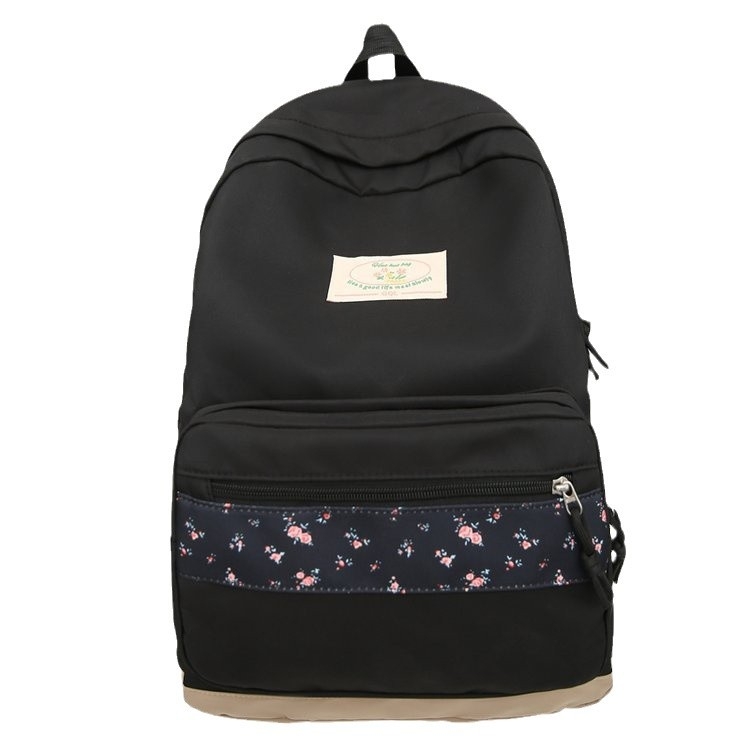 Jaapani stiilis Instagrami stiilis lilleline koolikott, naiste kerge keskkooliõpilaste seljakott, kunstiline Mori stiilis tüdrukute vaba aja reisikott