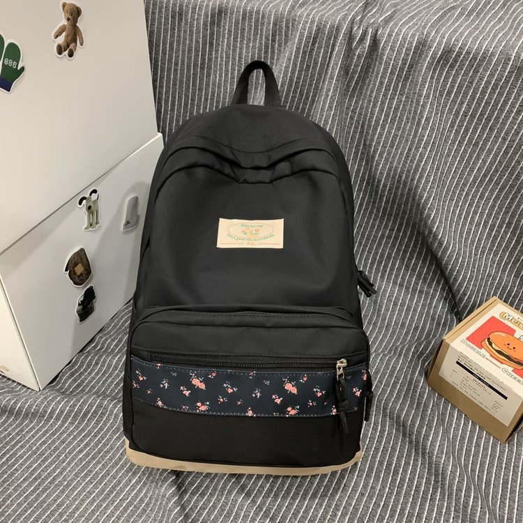 Jaapani stiilis Instagrami stiilis lilleline koolikott, naiste kerge keskkooliõpilaste seljakott, kunstiline Mori stiilis tüdrukute vaba aja reisikott