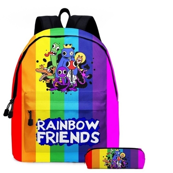 Vaivorykštės draugai Roblox Vaivorykštės draugų pradinės ir vidurinės mokyklos mokinių mokyklinė kuprinė vaikiška kuprinė